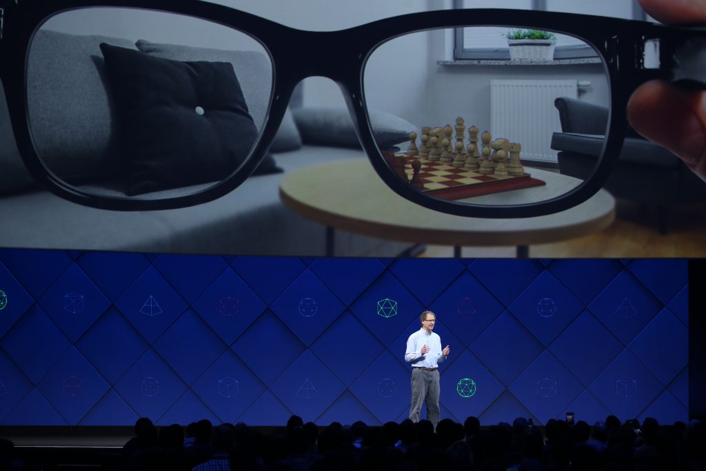 Facebook Oculus augmented reality glasses