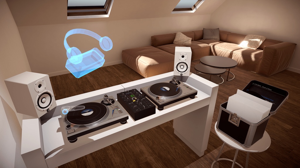 DJ experience through your virtual reality headset 