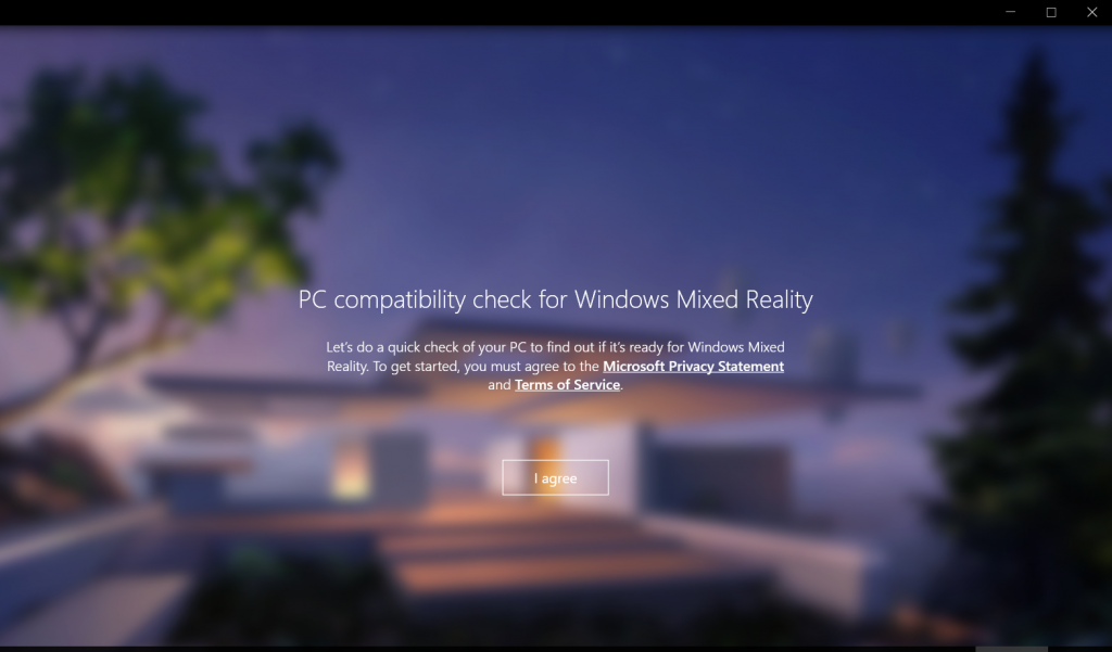 Microsoft Mixed Reality PC Check