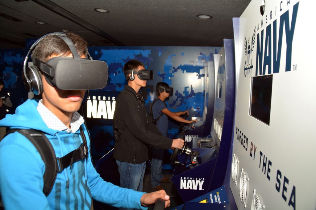 U.S. Navy Nimitz VR Experience featured at University High School during Waco Navy Week