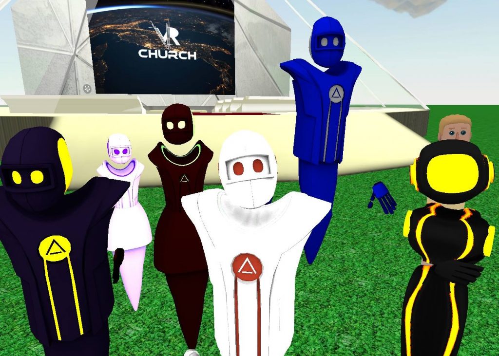 avatars in VR church