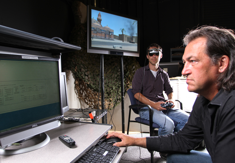 Virtual reality for treating PTSD