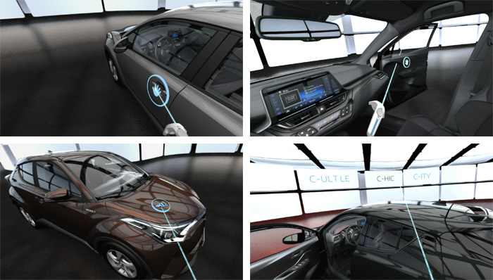 Toyota C-HR virtual reality car launch