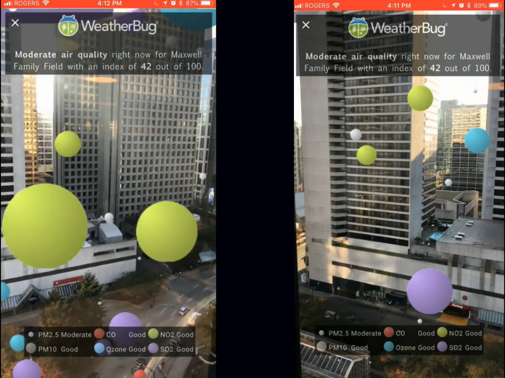 weatherbug weather app augmented reality feature