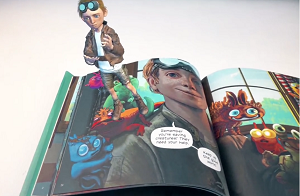 creating 3d characters animations AR children's book