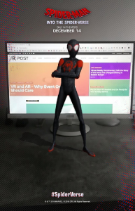 Spider-man mobile web AR experience