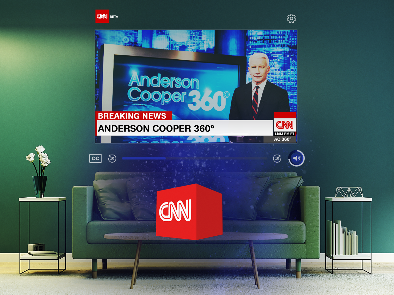 CNN Begins Broadcasting News with an App for Magic Leap One
