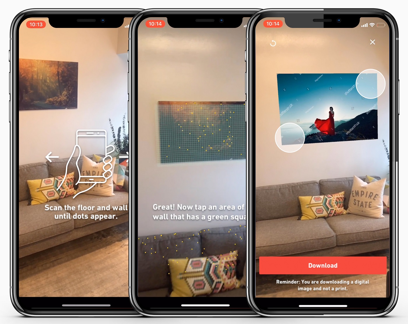 “View in Room” Augmented Reality Feature Now Available for the Shutterstock App