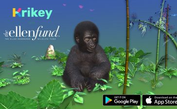 feed gorillas krikey ar app donate good cause