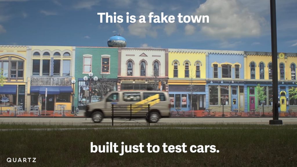 Mcity fake town for cars - augmented reality in automotive industry