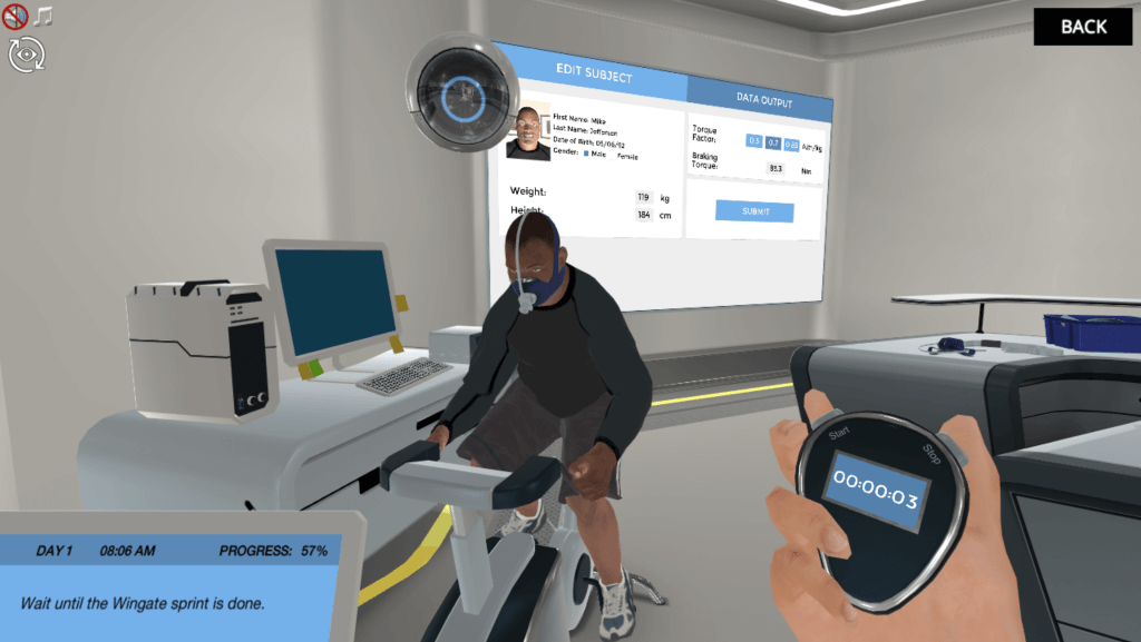 Labster VR Упражнение Физиология Виртуальная лаборатория Симулятор
