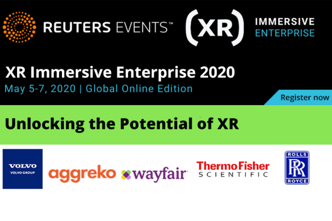 XR Immersive Enterprise 2020 - Global Online Edition -event calendar