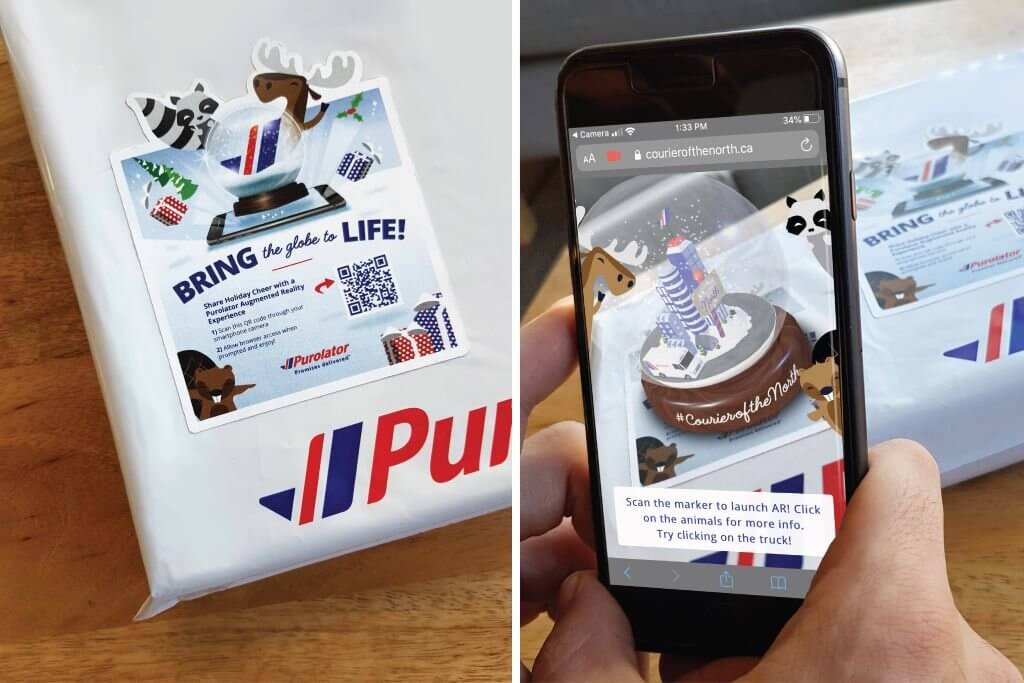 Make Christmas Merrier with AR Apps, Games and Hardware purolator bring the globe to life app christmas cheer