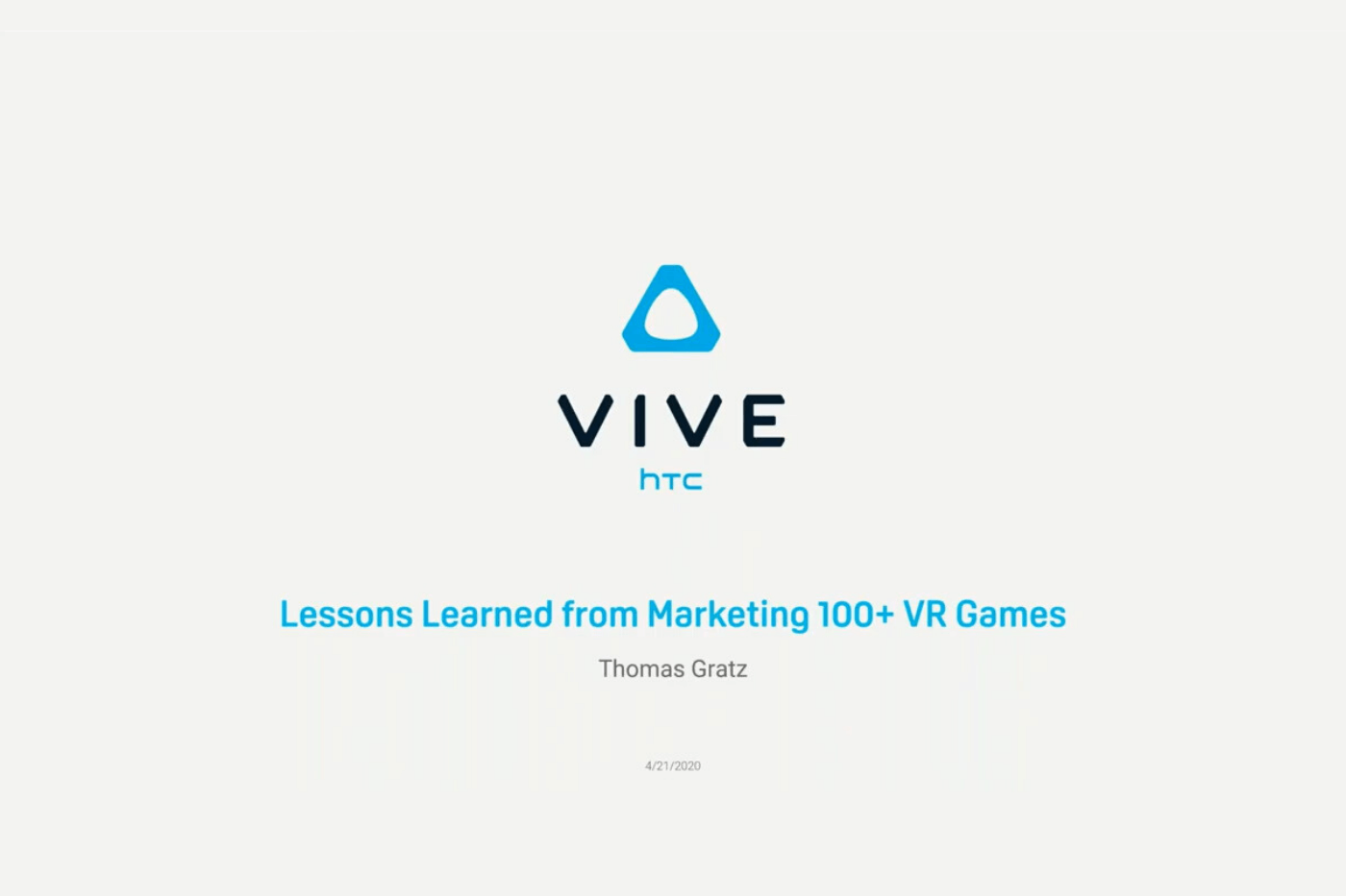 VIVE Walks You Through Pre-and-Post Launch Marketing in Fourth GDC Webinar