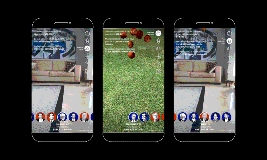AR experience Pay to Play by Rose Digital