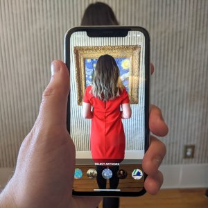 augmented reality app - van Gogh's Starry Night