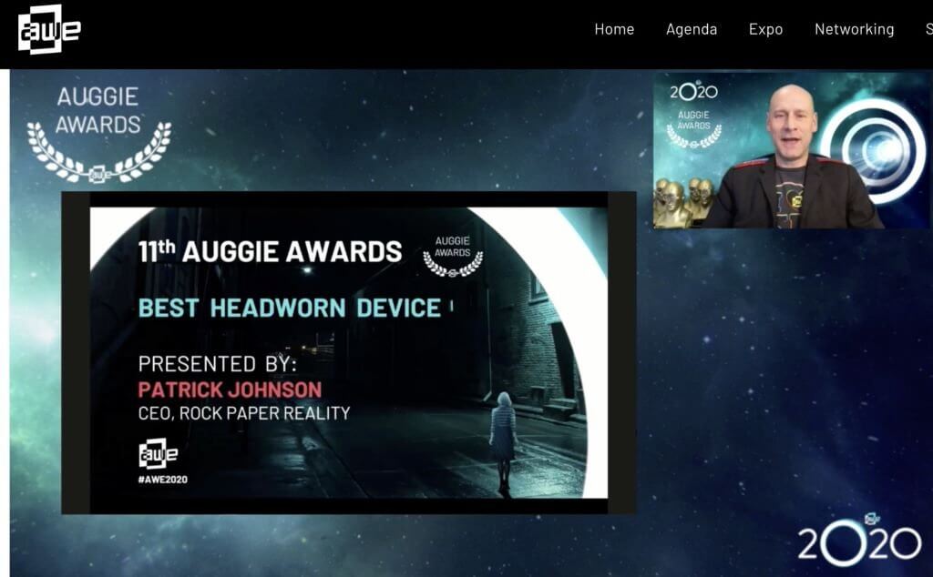 AWE Auggie Awards best headworn device
