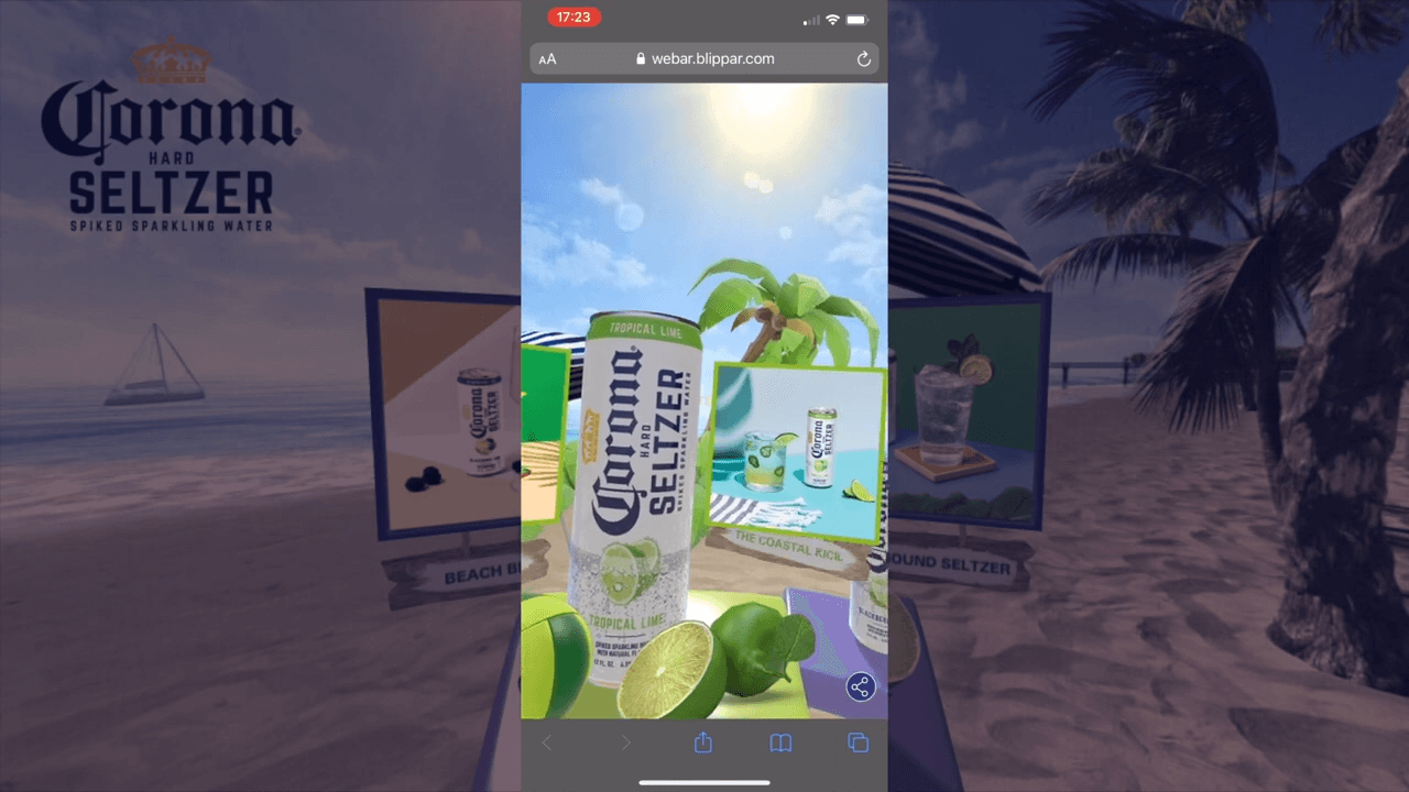 Blippar AR Experience Builds Brand Awareness for Corona Hard Seltzer
