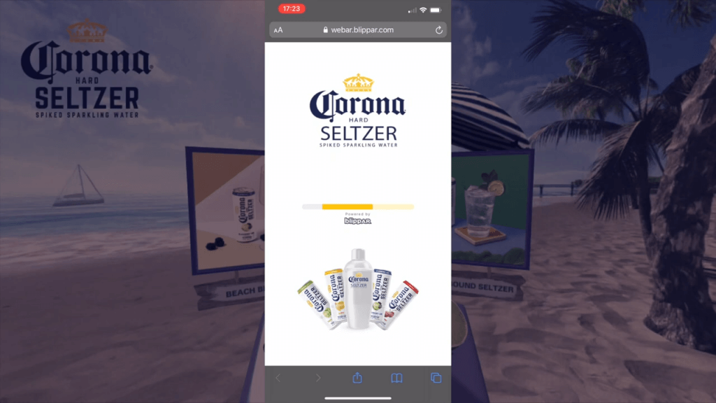 Corona Hard Seltzer Blippar AR Experience