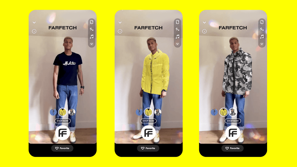Farfetch Try-On AR Brands Snap Partner Summit 2021