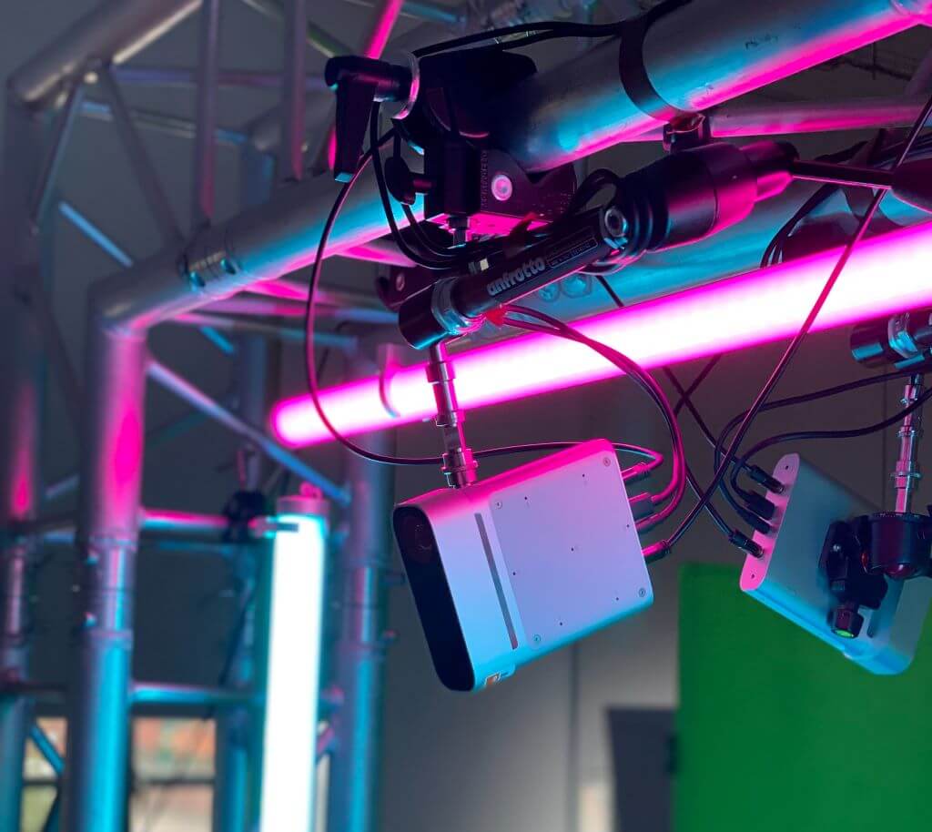 Volumetric camera set up in the 'holoportation' gateway - The Forge XR studio