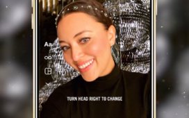 Yahoo and Saks AR experience - AR selfie filters