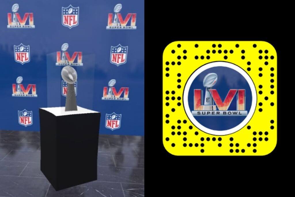 AR Lombardi Trophy and Snapcode