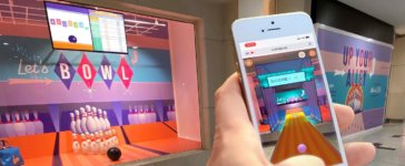 Darabase Up Your Alley AR Bowling Game retail experience