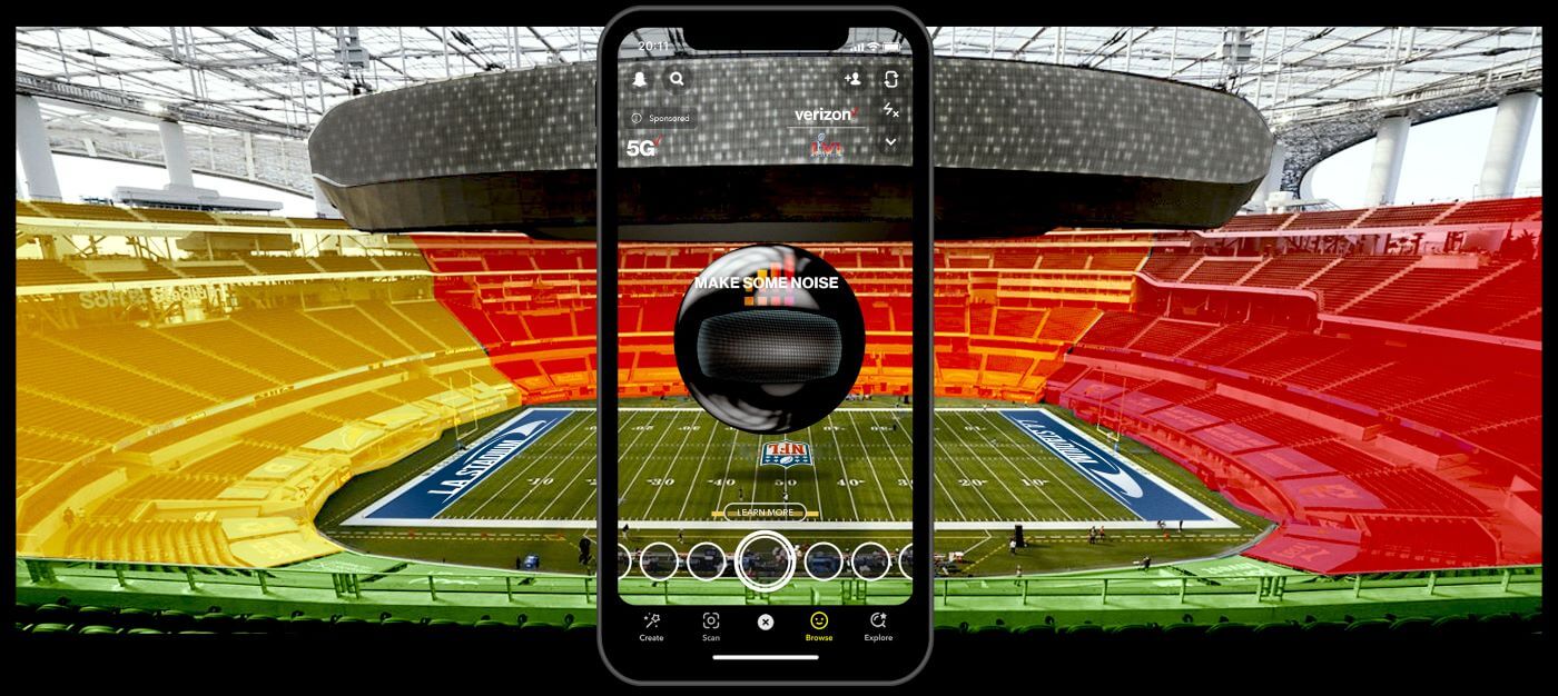Snap Augmenting the Super Bowl 2022