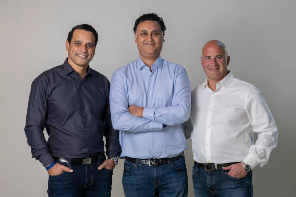 Sajeel Hussain, CRO, Chetan Gandhi, co-founder and CPO, and Sam Waicberg, co-founder and President of CareAR