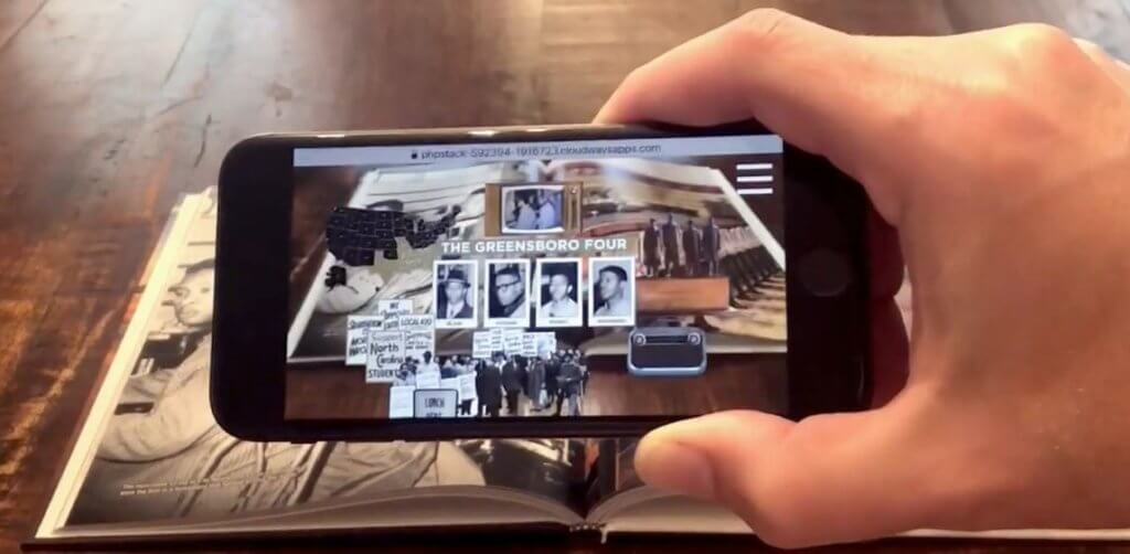 US Civil Rights Trail book - AR experience - The Greensboro four