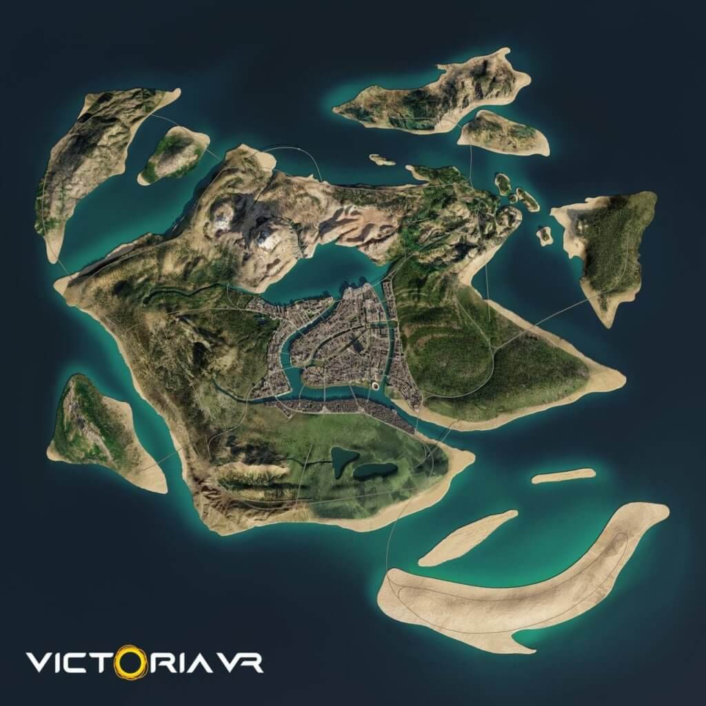 realistic metaverse Victoria VR - VR land