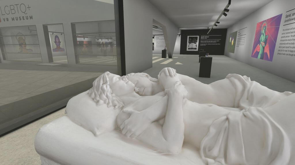 LGBTQ+ VR museum - Memorial to a Marriage statue