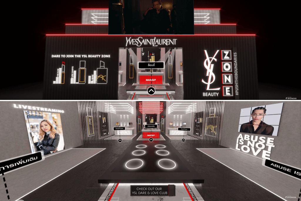 YSL Thailand virtual store by ByondXR- e-commerce in the metaverse