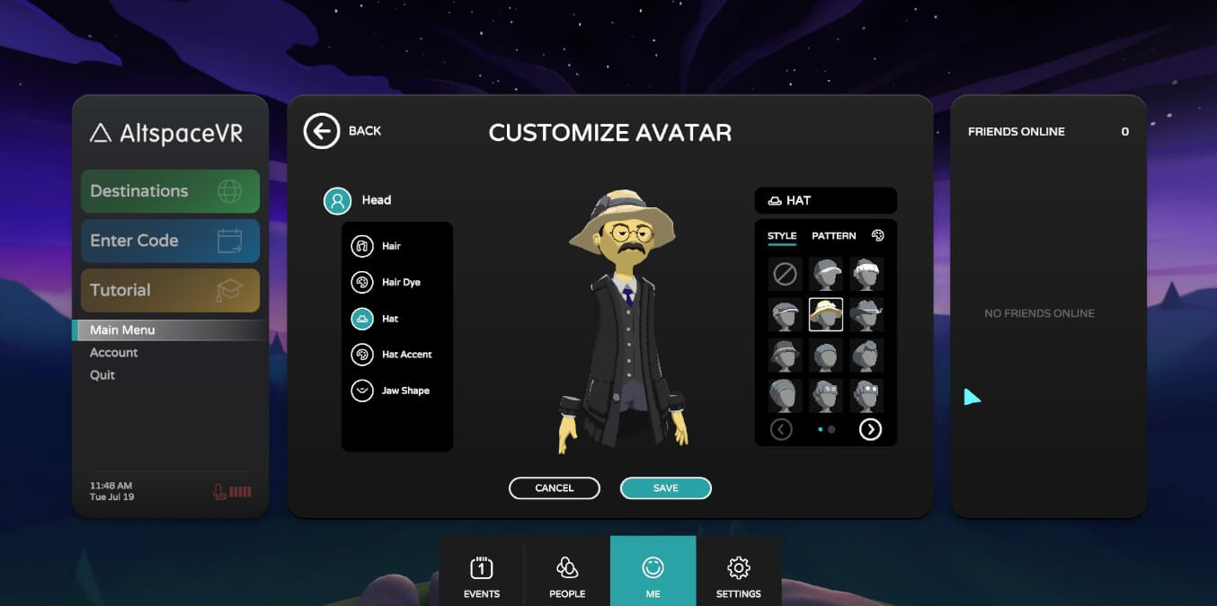 AltspaceVR Avatar Customization