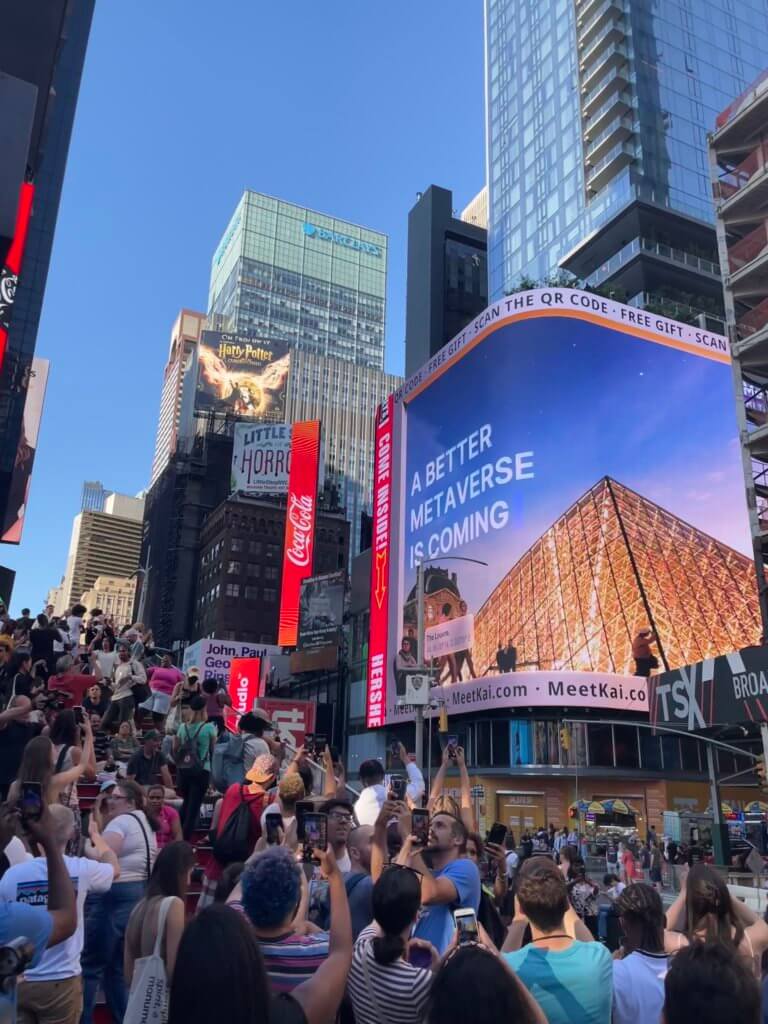 MeetKai Times Square activation