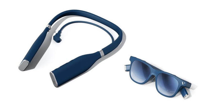 VITURE One XR glasses and Neckband matte blue