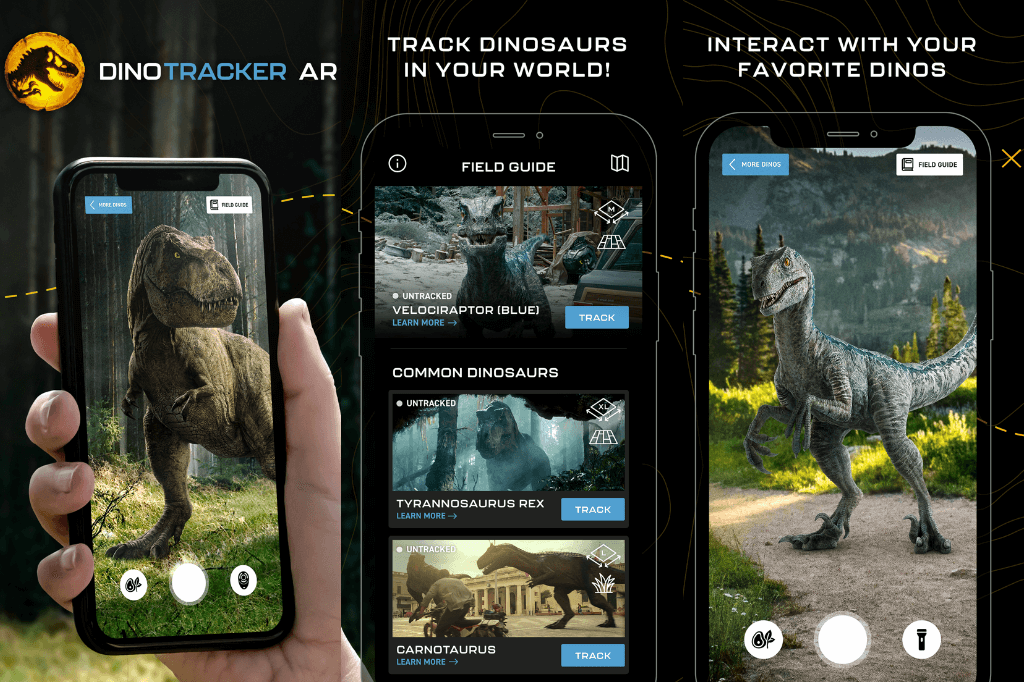 Jurassic World Dinotracker AR app