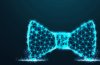 Abstract design male tie bow illustration - digital fashion concept