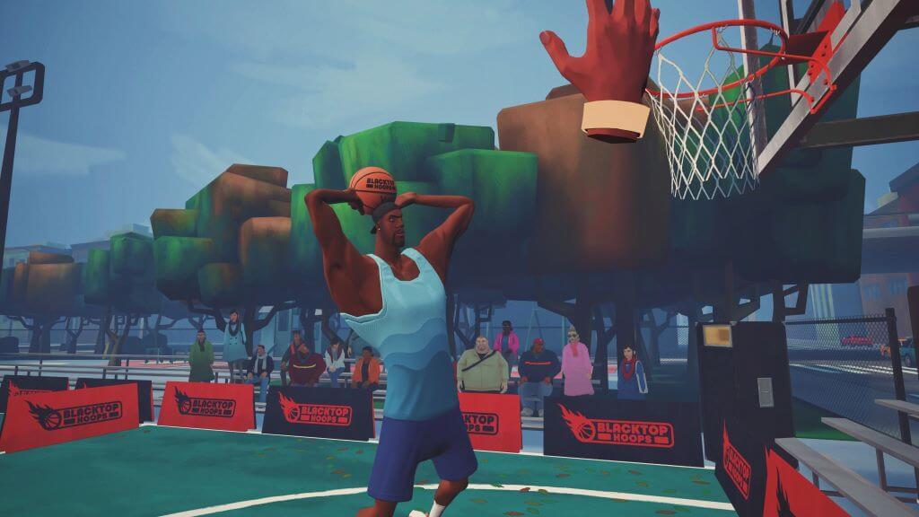 VR basketball game Blacktop Hoops