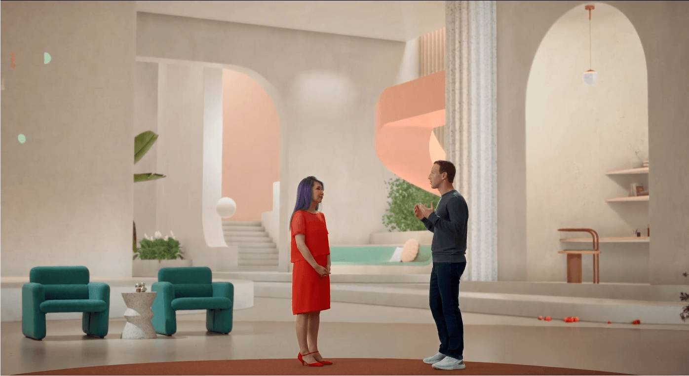 Zuckerberg and Angela Chang - Meta Connect 2022