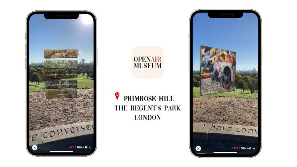 artebinaria open air museum augmented reality london phone
